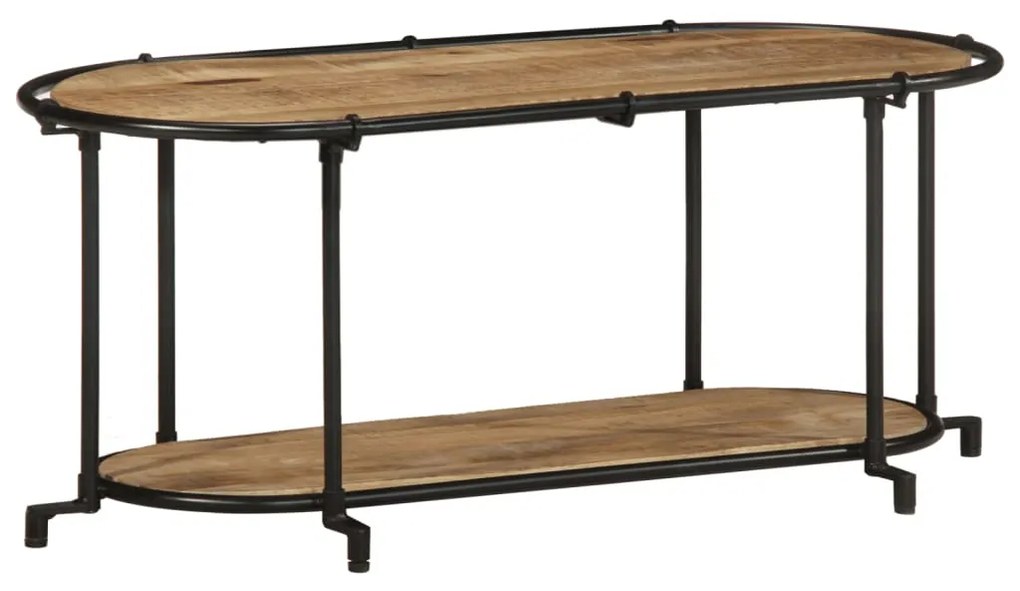 Móvel TV 100x42x40 cm madeira de mangueira áspera maciça
