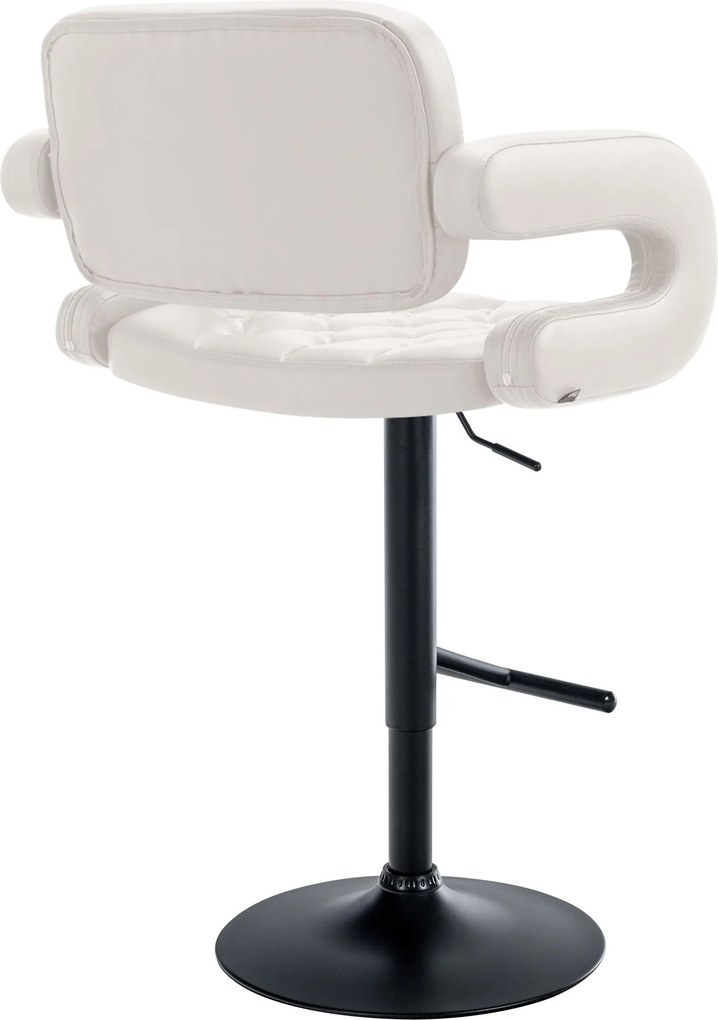 Banco de bar Dublin em couro sintético Branco