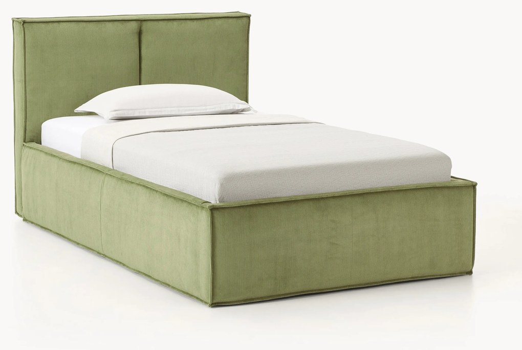 Cama de solteiro em bombazina Dream