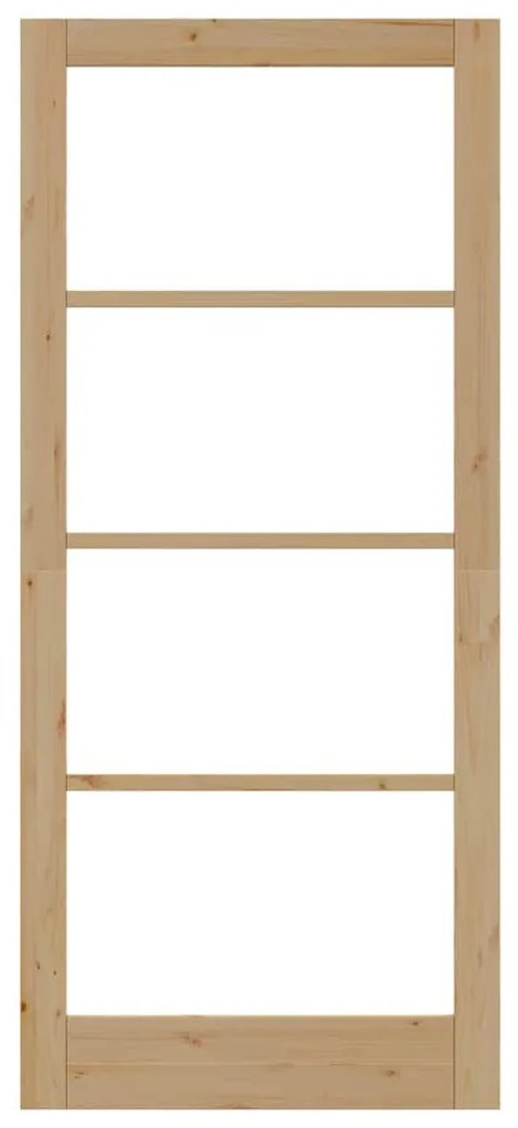 porta interna com vidro "ORKDAL" 93x211x4 cm de madeira sólida de pinh