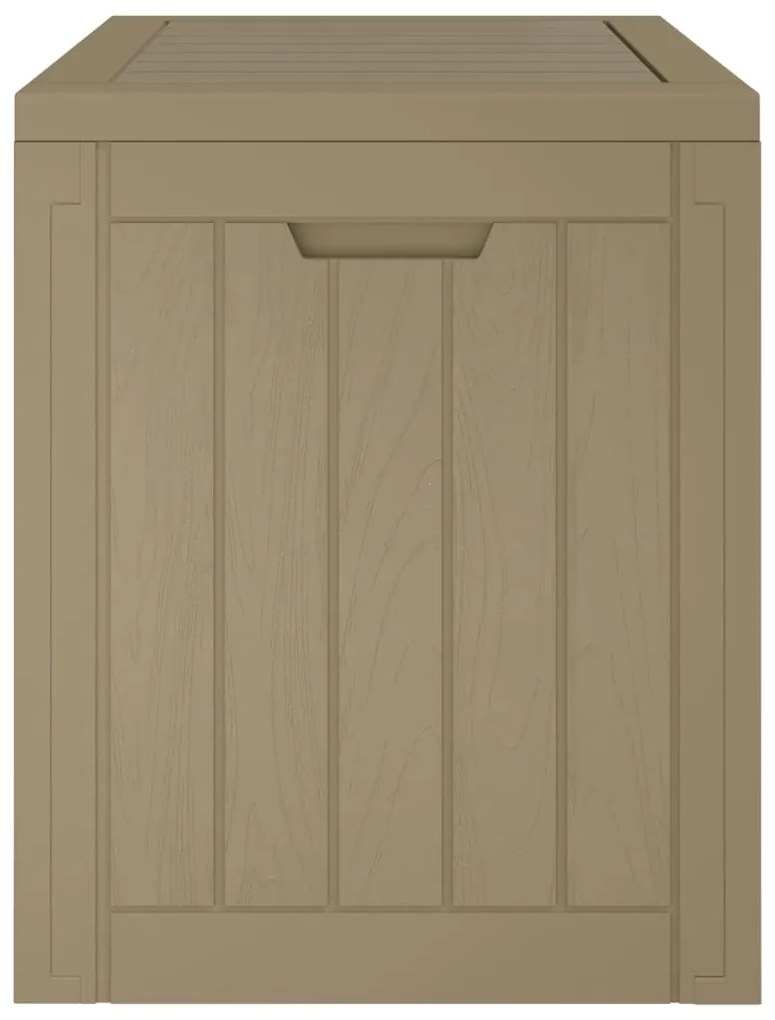 Caixa de arrumação jardim 55,5x43x53 cm polipropileno cinzento