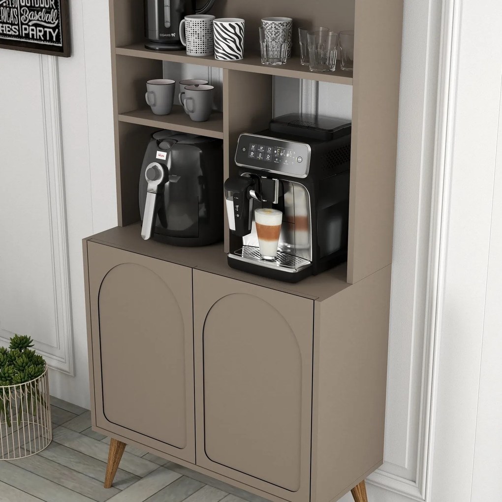Armário de Cozinha/Sala "Caffè" - Atlas e Nogueira - 81.3x201x35cm - D