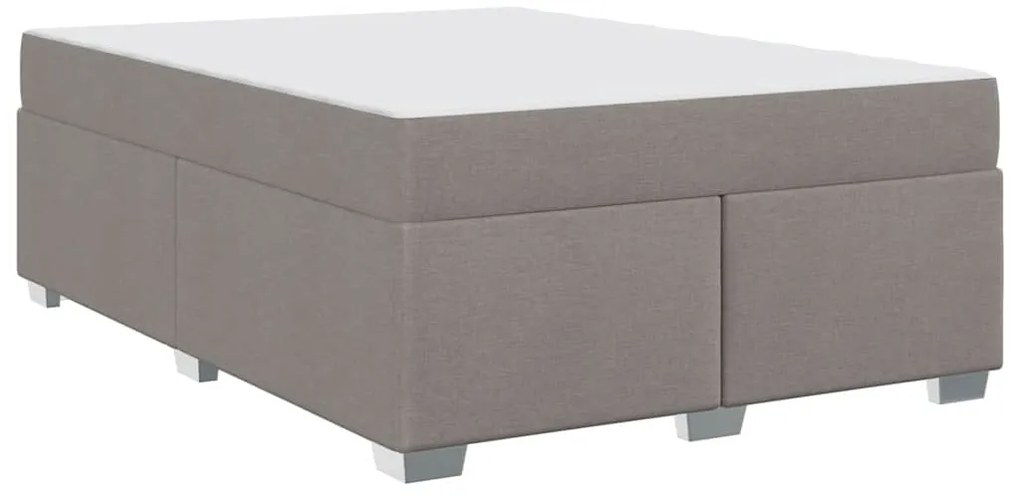 Estrutura da Cama Cinzento-acastanhado 160 x 200 cm tecido