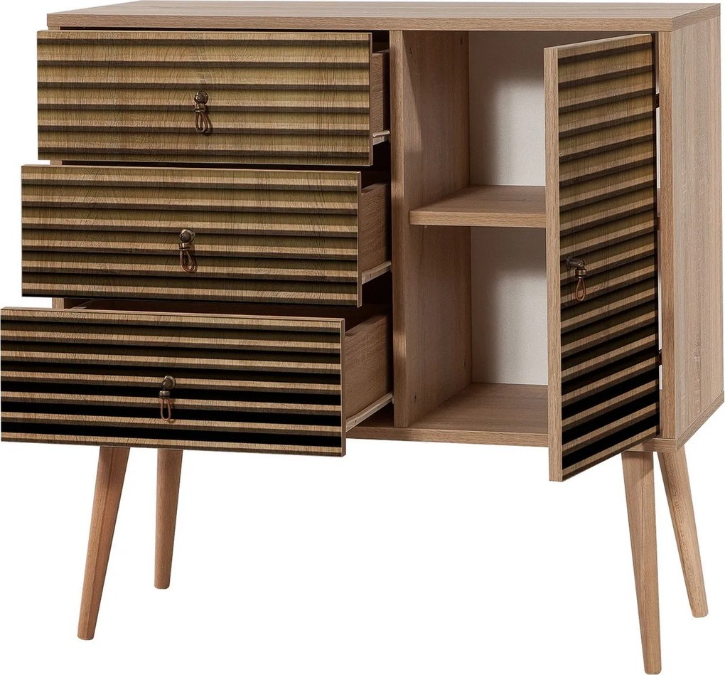 Cômoda Verybox – Carvalho Sonoma – 90x90x40 cm