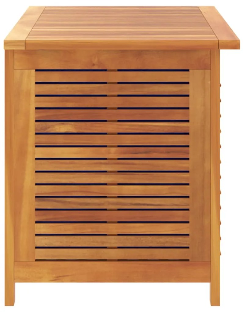 Caixa arrumação jardim c/ veneziana 90x50x56 cm acácia maciça