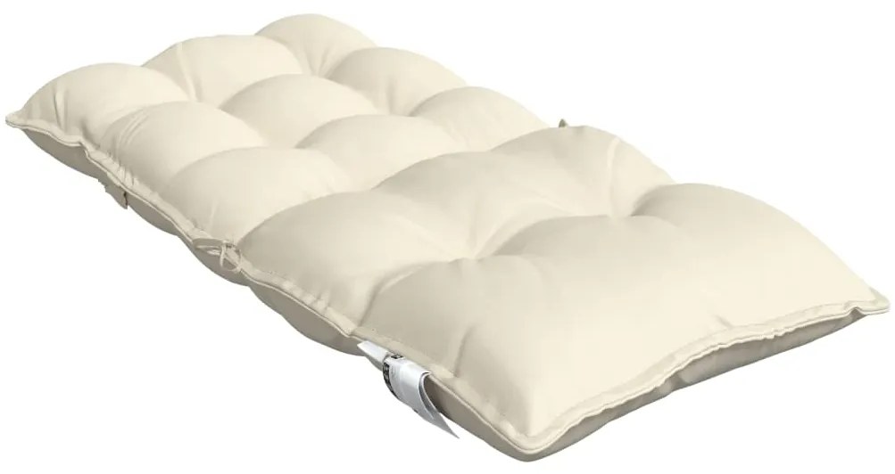 Almofadões cadeira encosto baixo 6 pcs tecido oxford creme