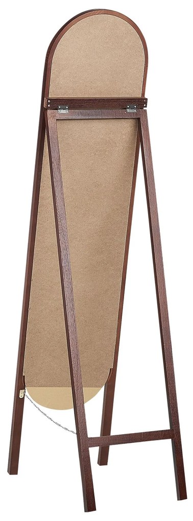 Espelho de pé castanho escuro 30 x 150 cm CHELLES Beliani