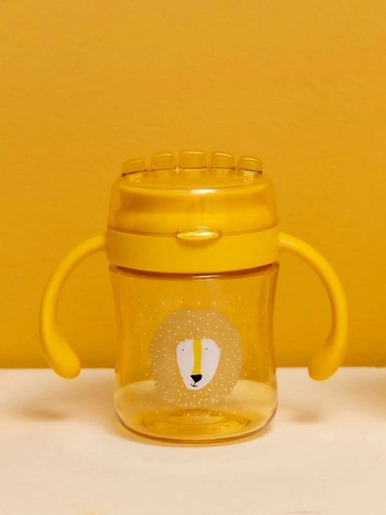 Copo 360 com pegas TRIXIE Mrs. Cat amarelo