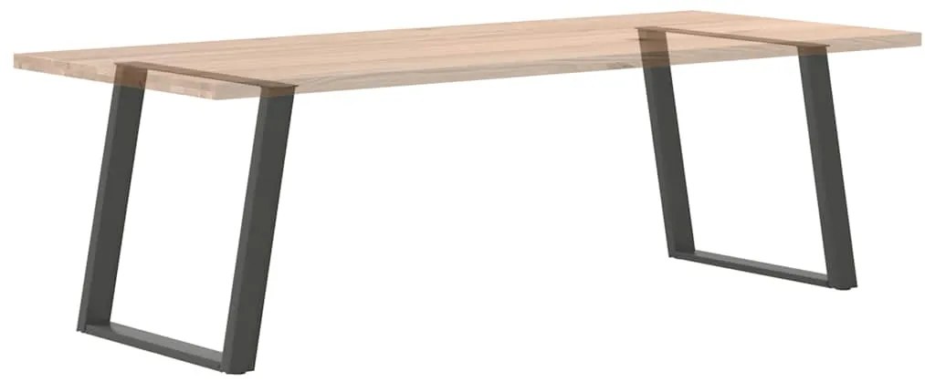 Pés para mesa de jantar em formato de U, 2 peças, antracite, 70x(72-73
