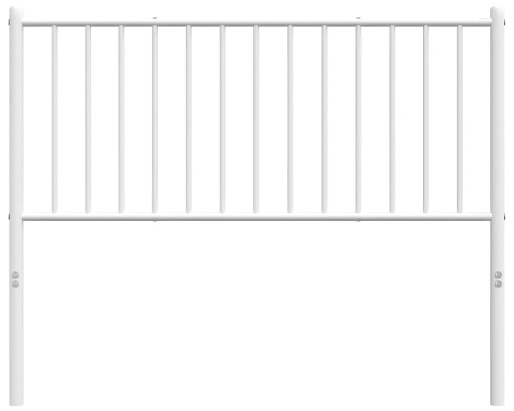 Cabeceira de cama 107 cm metal branco