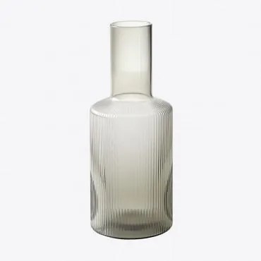 Garrafa De Vidro De 80 Cl Yulia Cinza - Sklum