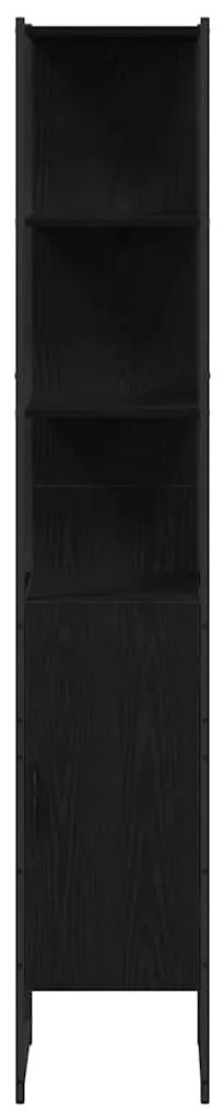 Armário de Pia para Casa de Banho vidaXL Carvalho Preto 60x30x60 cm Ma