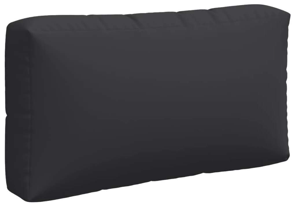Almofadões para sofás de paletes 3 pcs tecido preto