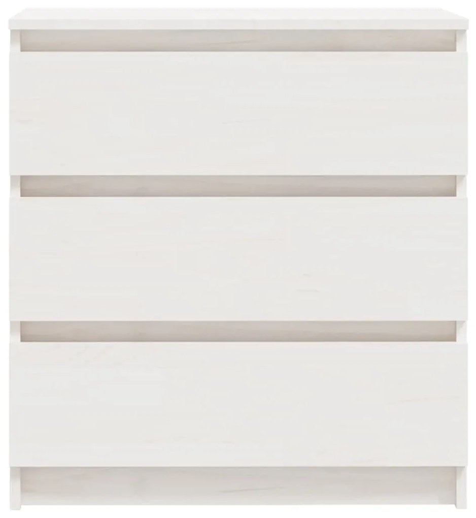 Cómoda Lylle em Pinho Maciço - Branco - Design Nórdico