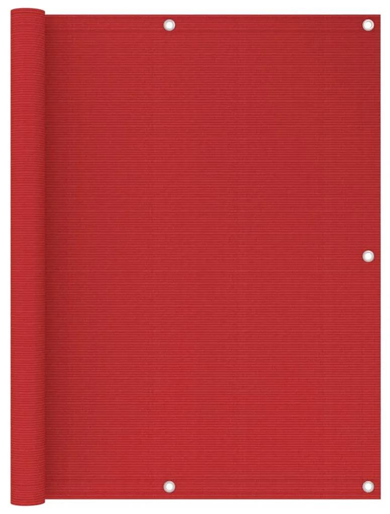 Tela de varanda 120x500 cm PEAD vermelho