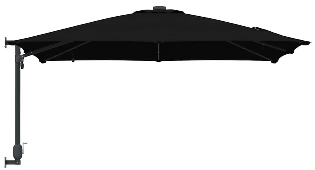 Guarda-sol de Jardim Preto 248.5 x 247.5 x 160 cm tecido
