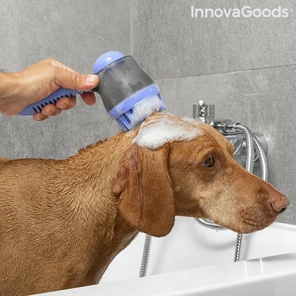 Escova de Banho para Animais de Estimação com Depósito Bubblet InnovaGoods