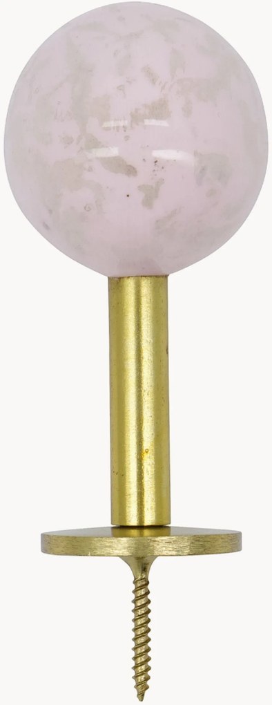 Cabides de parede em metal artesanal Ball, conjunto de 2