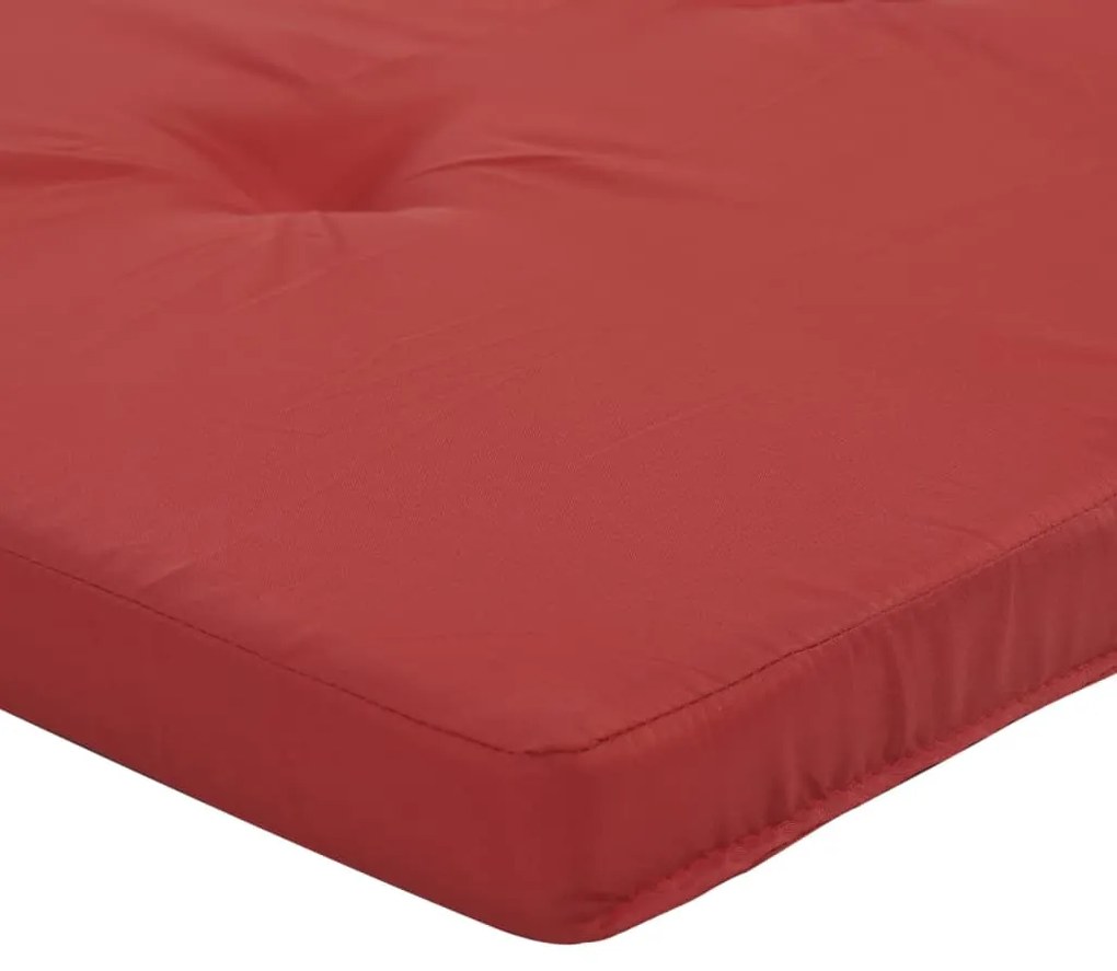 Almofadões p/ cadeira de terraço 2 pcs tecido oxford vermelho