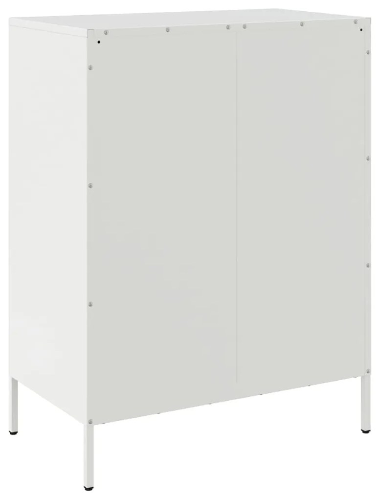 Aparador 68x39x89 cm aço branco