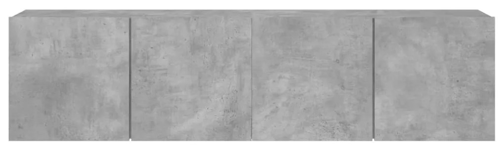 Móveis de parede para TV 2 pcs 80x30x41 cm cinzento cimento