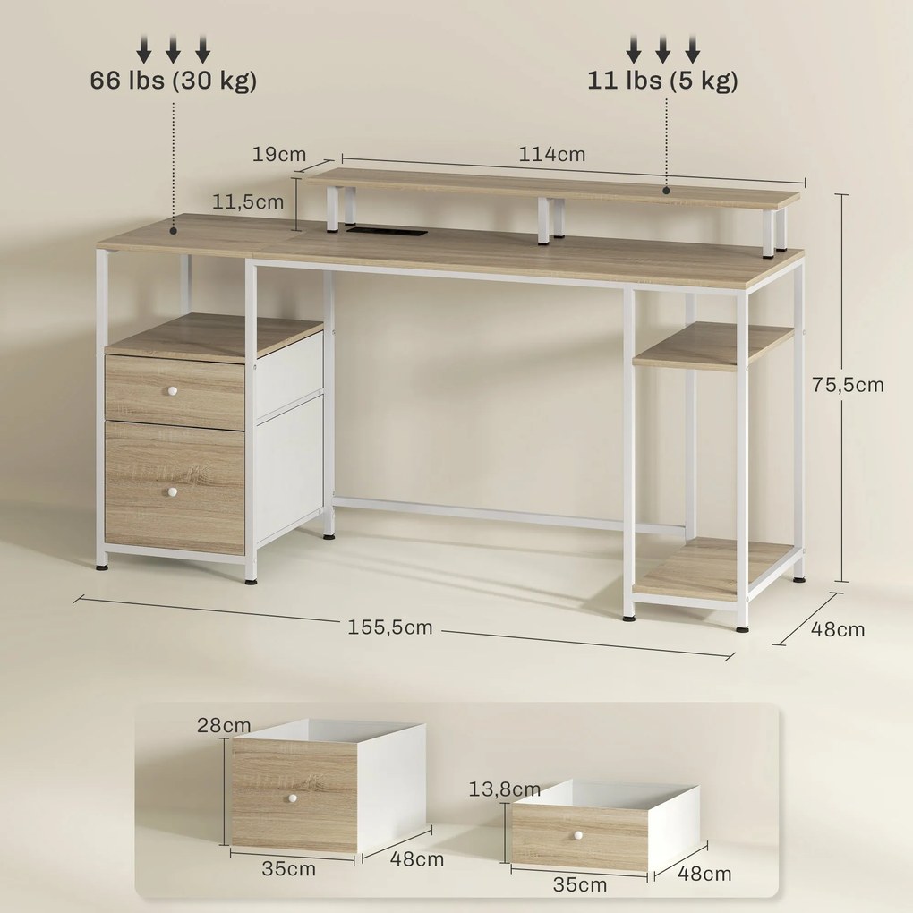 Secretária de Canto – Modelo Trani – 5x48x75 – Moderna – Branco