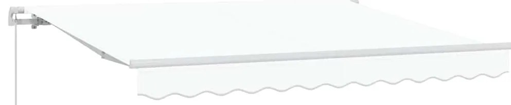 Toldo Retrátil Manual Branco 350x200 cm 350 x 200 cm 3.5 x 2 m