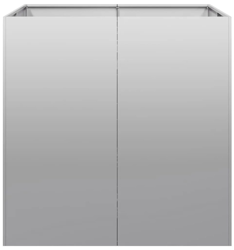 Planter 80x80x80 cm aço galvanizado