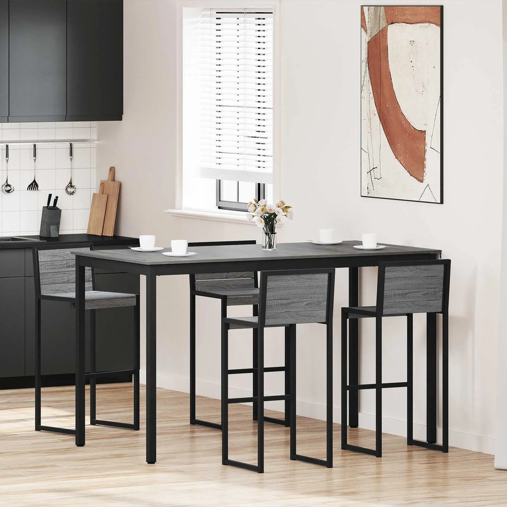 vidaXL Mesas de jantar Madeira processada