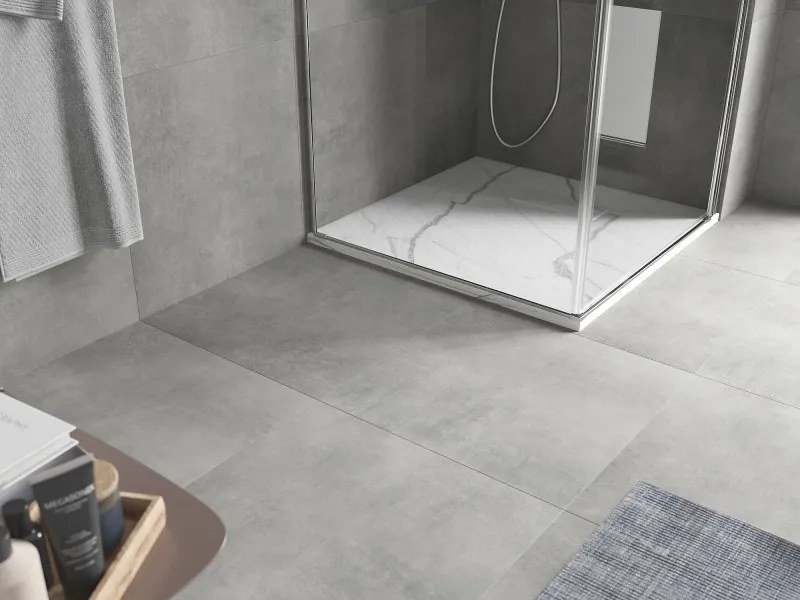 Mexen Hugo base de duche quadrada SMC 90 x 90 cm, pedra branca - 42159090