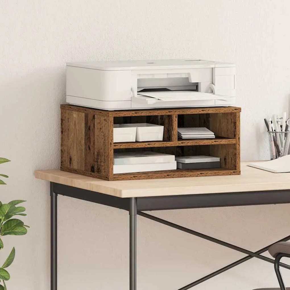 vidaXL Suporte para Impressora Madeira antiga 49 x 40 x 22.5 cm