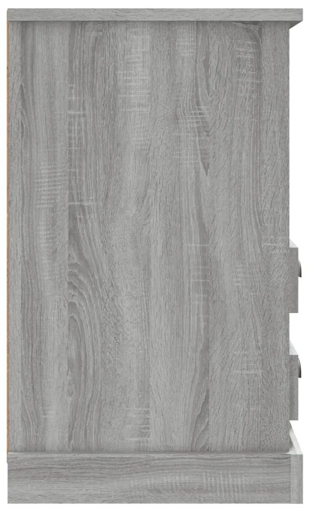 Mesas de cabeceira 2 pcs 43x36x60 cm cinzento sonoma