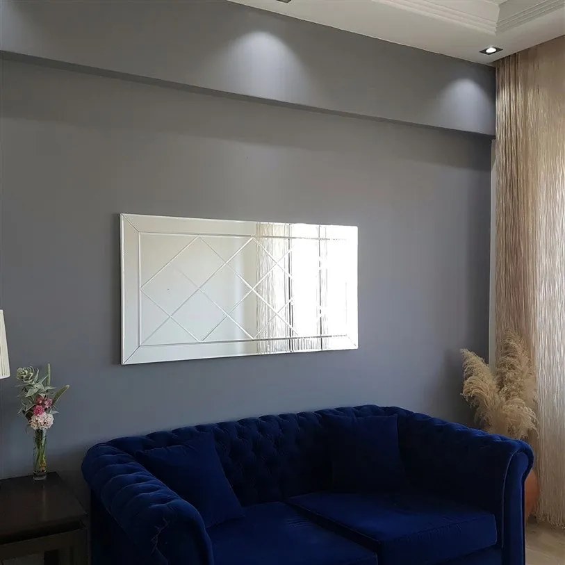 Espelho A306D – Prata – 130x65x2,2 cm
