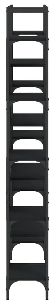 Estante 155,5x24x166,5 cm derivados de madeira preto