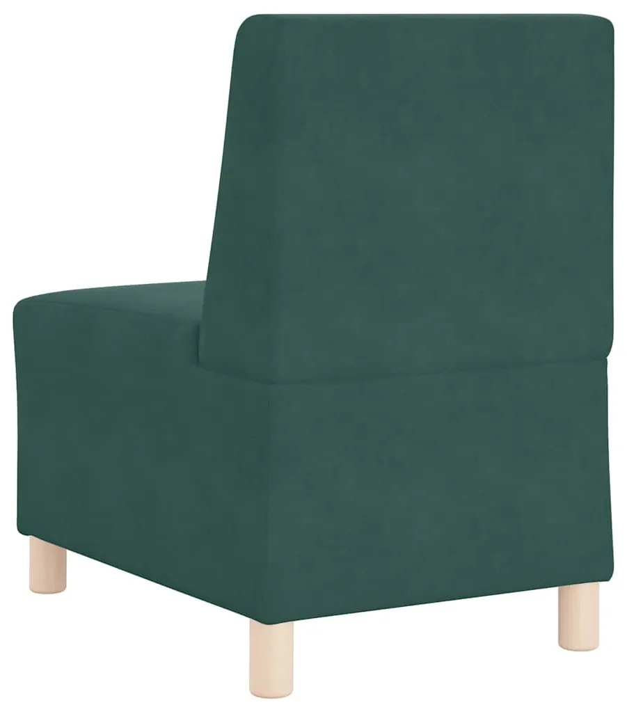 Poltrona 55 cm veludo verde-escuro