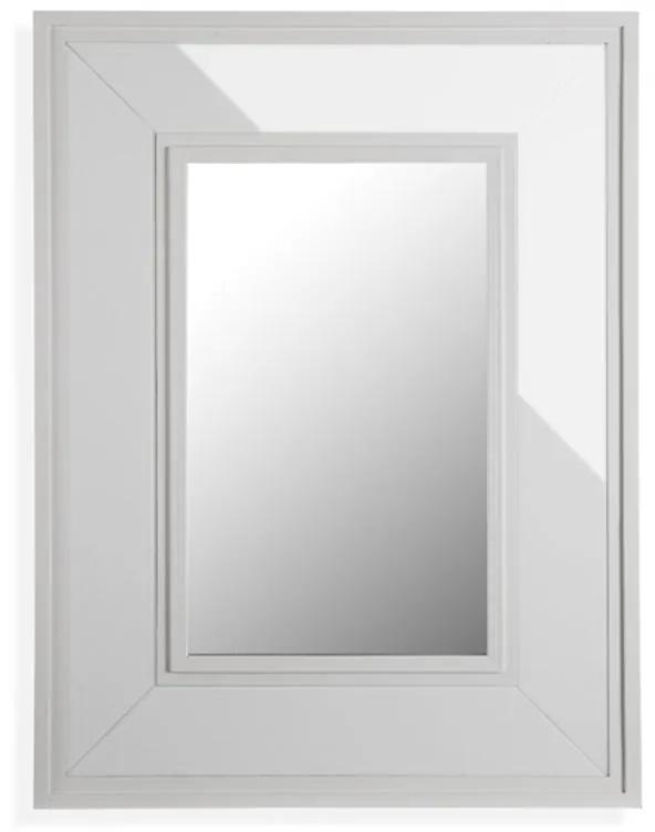 Espelho de parede Sion Branco Cerâmica Madeira MDF (2 x 82 x 62 cm)