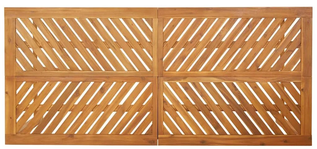 Conjunto de Jantar de Jardim com 5 Peças de Madeira Sólida de Acácia
