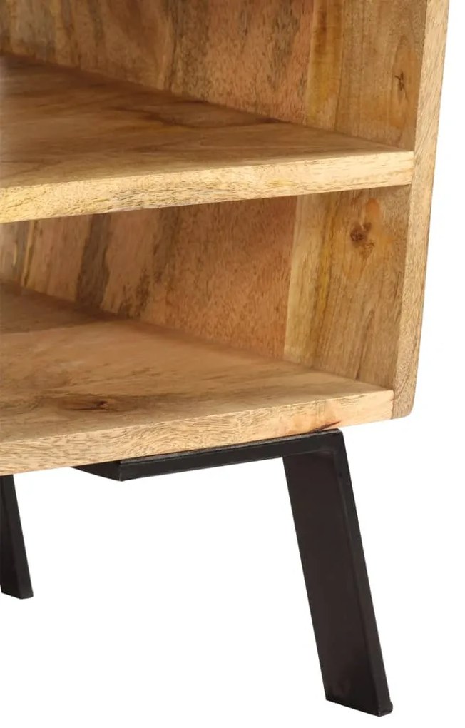 Móvel de TV em madeira de mangueira maciça 140x30x40 cm