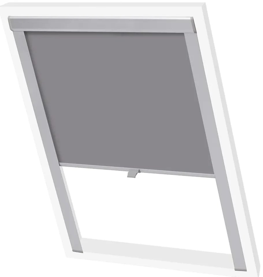 Persiana de enrolar opaca cinzento FK06