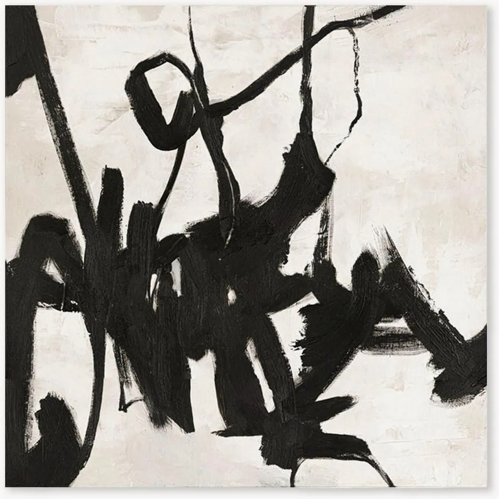 Quadro em tela pintado à mão Playblack