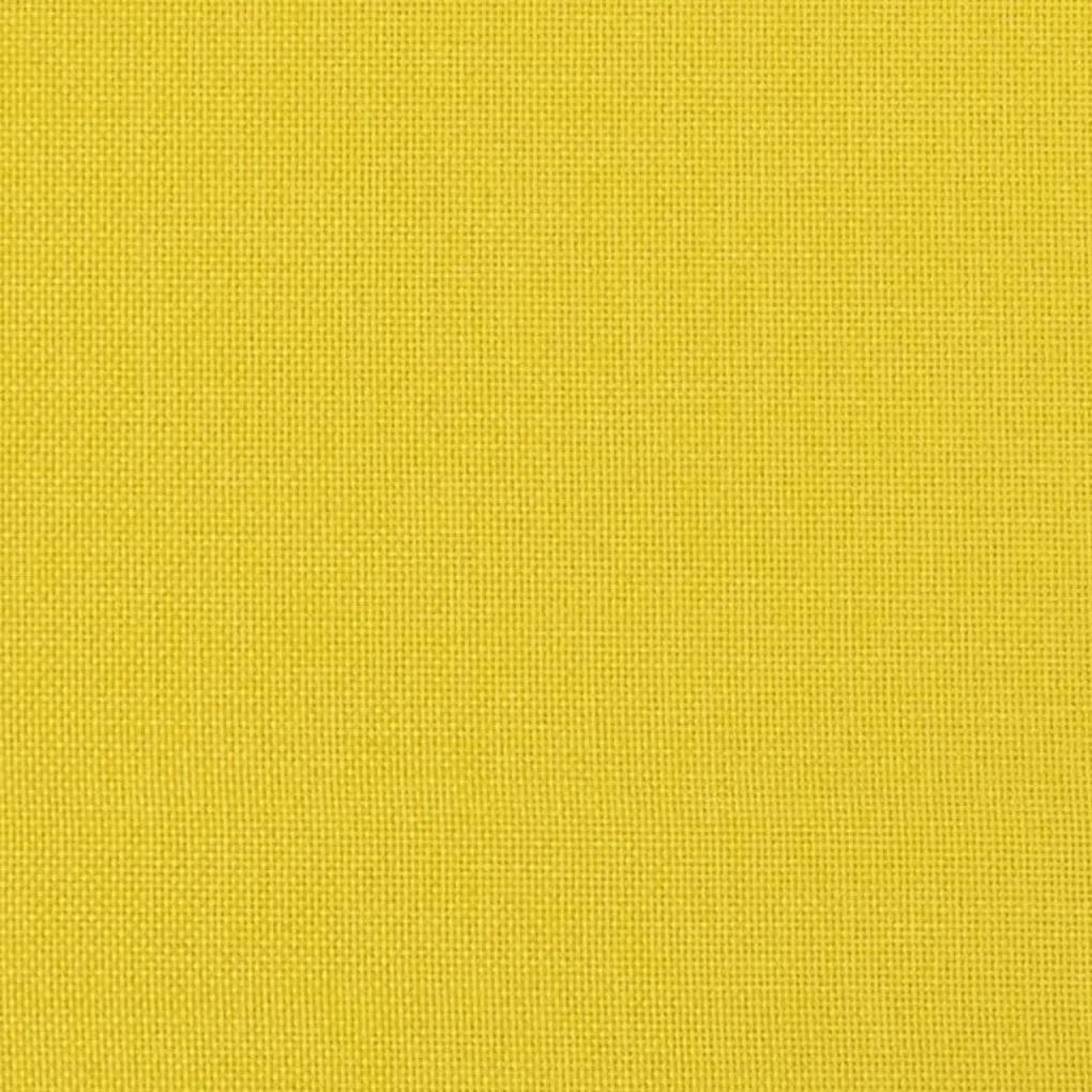 Sofá Arcos - De 3 Lugares - Em Tecido - Cor Amarelo - Assento, Apóios