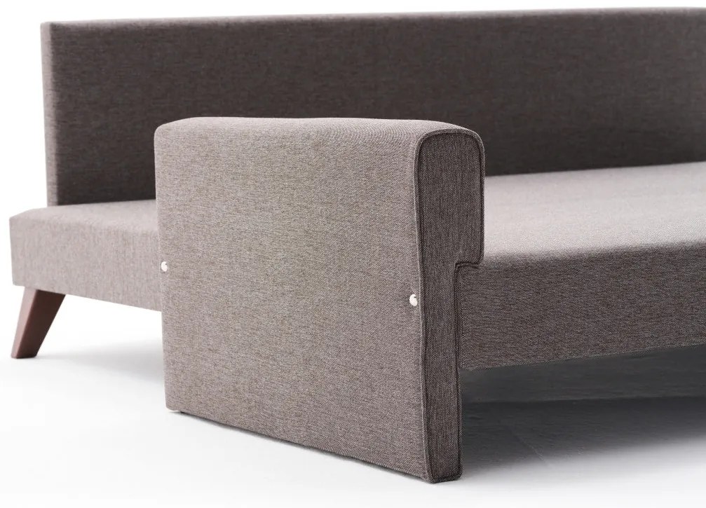 Sofá-Cama 3 Lugares Bella – Castanho – 208 x 85 x 81 cm