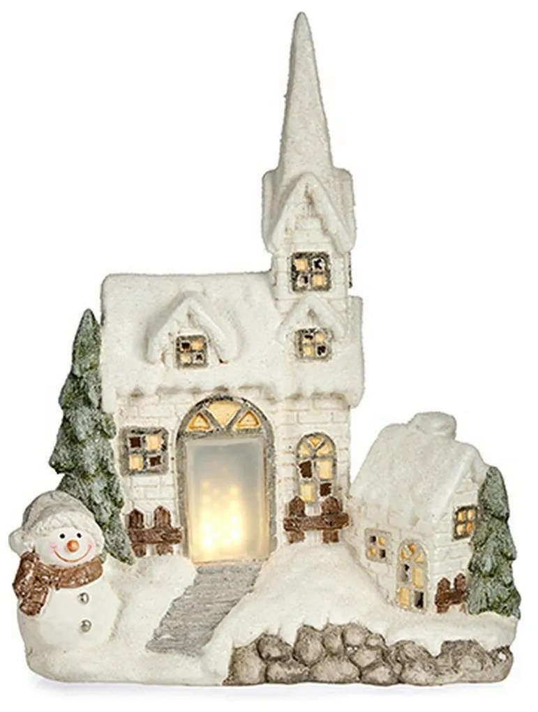 Figura Decorativa Natal Leve LED Casa Poliresina (18 X 54 X 42 cm)