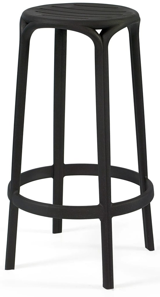 Banco Alto WOODY 67H - Pack 16 unidades, Preto