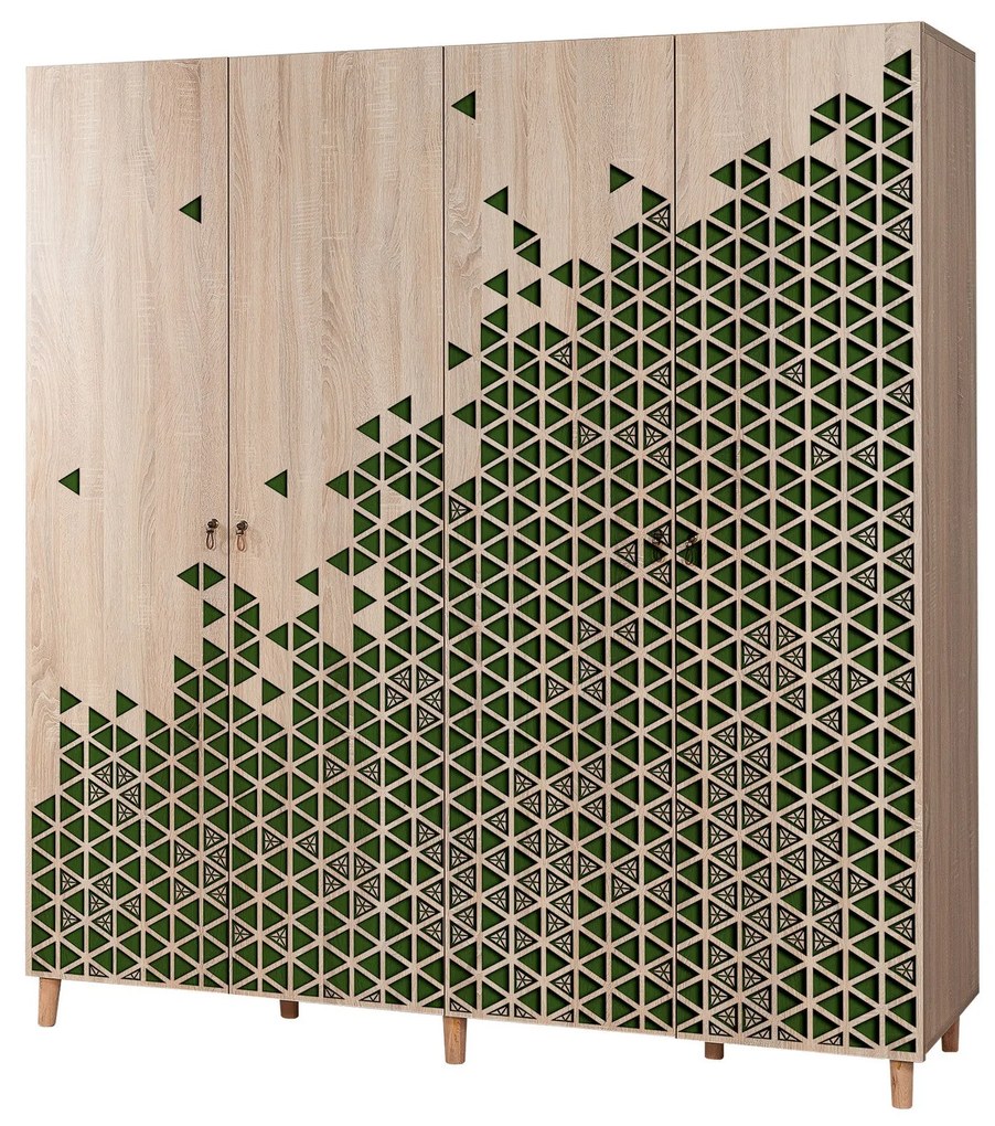 Roupeiro Imaj – Carvalho Sonoma – 180x192x52 cm