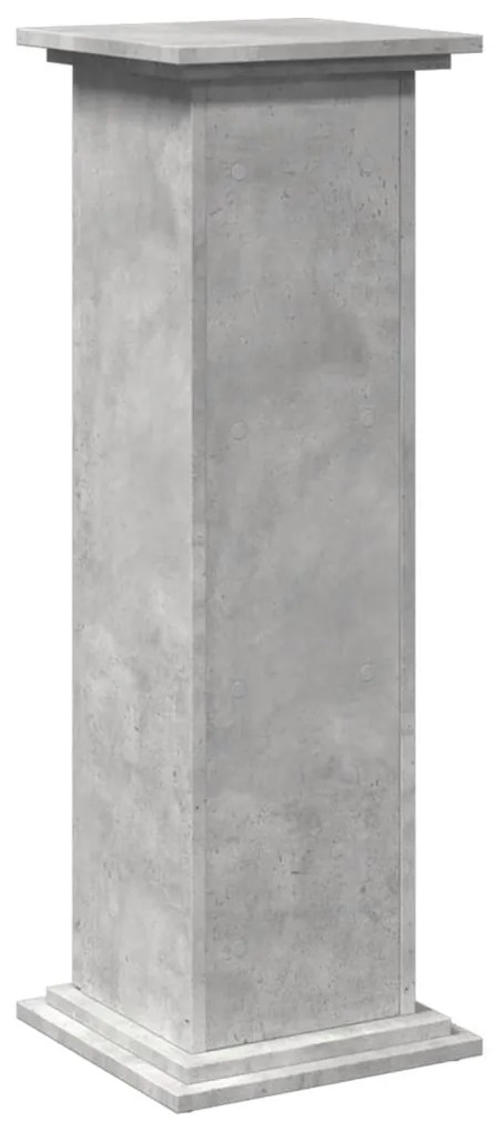 Suporte expositor c/ arrumação deriv. madeira cinzento cimento