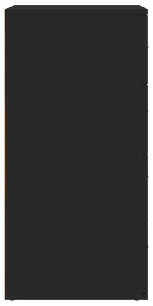 Aparadores 3 pcs derivados de madeira preto