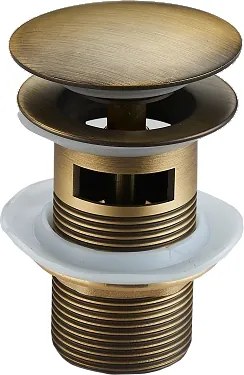 Mexen tampa clique-clique redonda com transbordo, bronze antigo - 79920-30