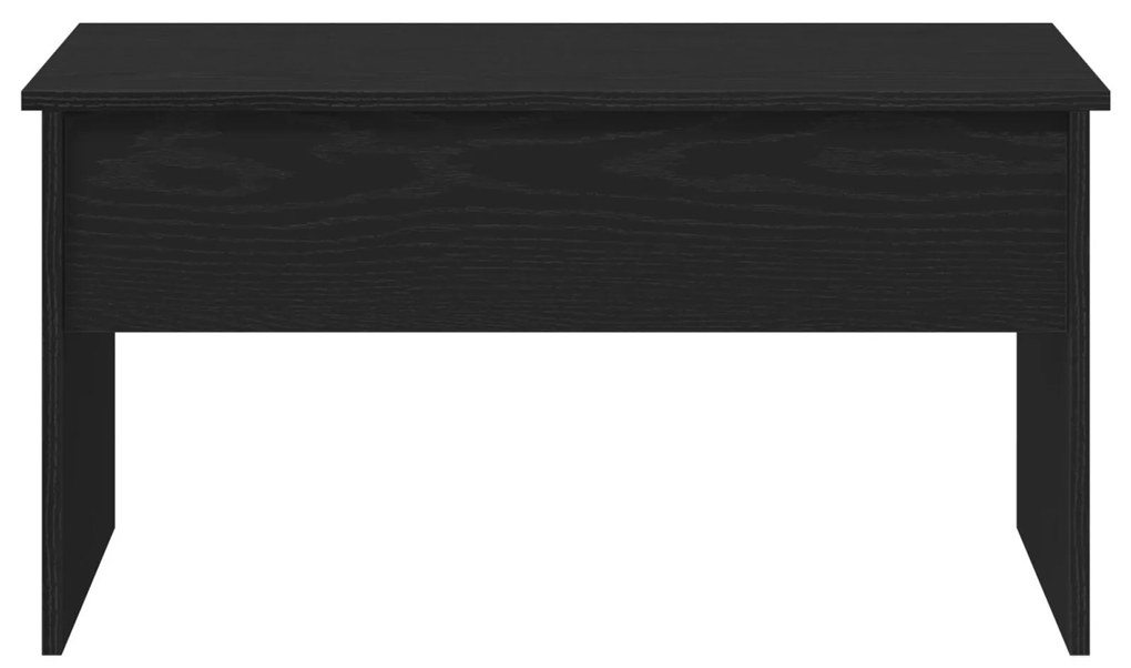 Mesa de Café de Carvalho Preto vidaXL - 80 x 50,5 x 41,5 cm