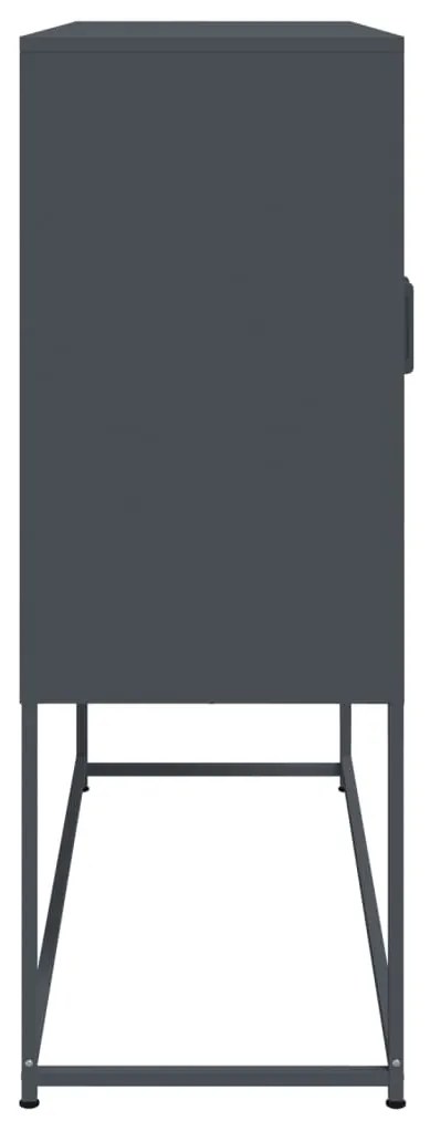 Aparador alto 100,5x39x107 cm aço antracite